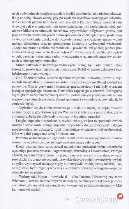 W STRONĘ CIEMNOŚCI ROZMOWY Z KOMENDANTEM lubuskie Gorzów Wielkopolski sprzedam