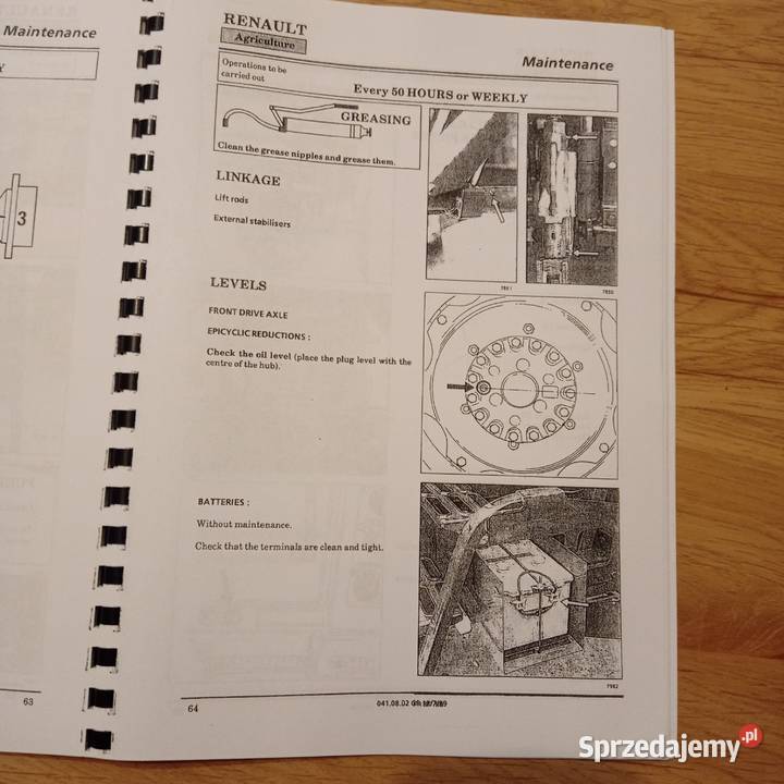 Instrukcja Obsługi RENAULT 11054 10614 12014 zachodniopomorskie Kamień Pomorski