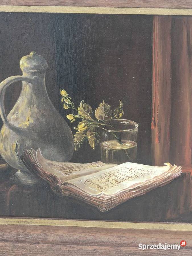 Martwa natura M Foltyn 1984 Poddębice sprzedam