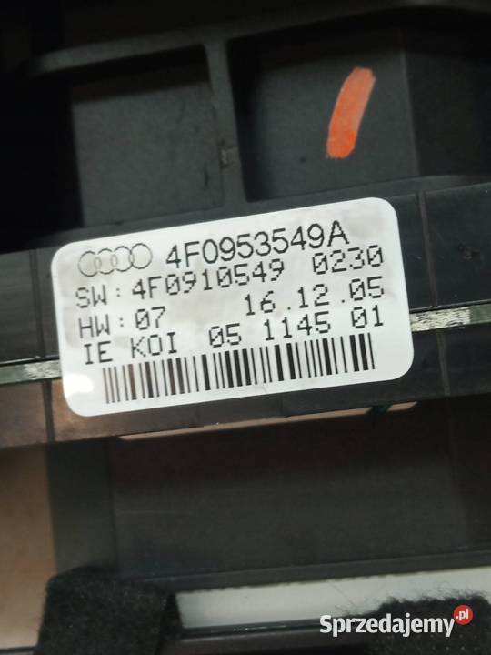 PRZEŁĄCZNIK ZESPOLONY TAŚMA KPL 4F0910549A sprzedam