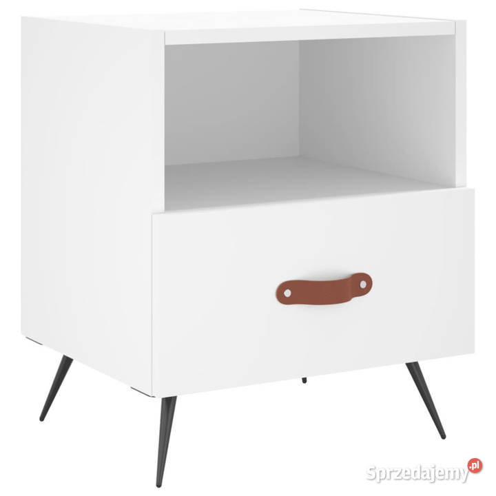 Szafka nocna biała 40x35x475 materiał