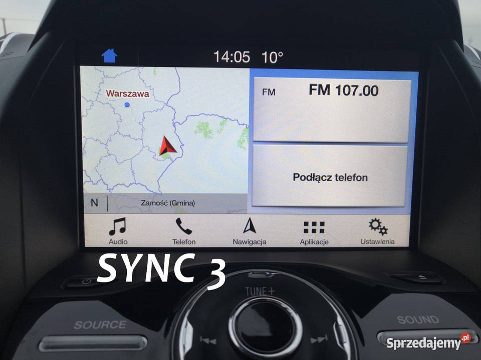 Ford SYNC 1, 2, 3 spolszczenie nawigacji radio USA MAPY