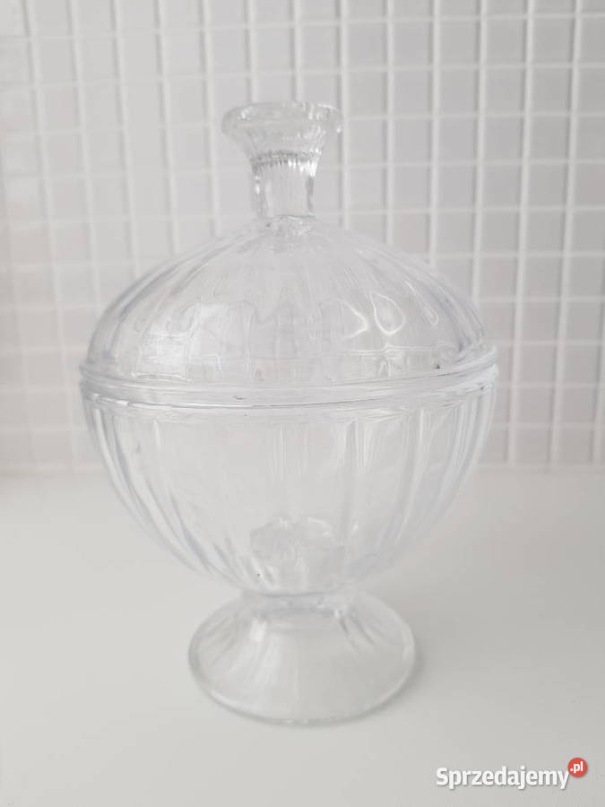 Szklany pojemnik na cukierki Siemianowice Śląskie