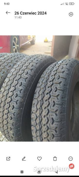 Nowe opony Stomil do fiata 126p d124 r12 łódzkie Radomsko