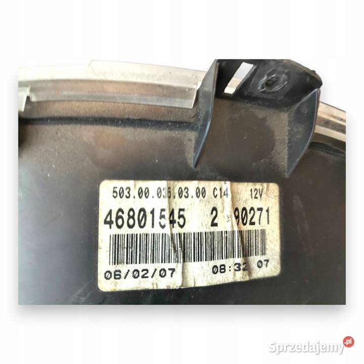 LICZNIK ZEGARY 46801545 Fiat Panda II 11 12 8V Liczniki i zegary Chełm sprzedam