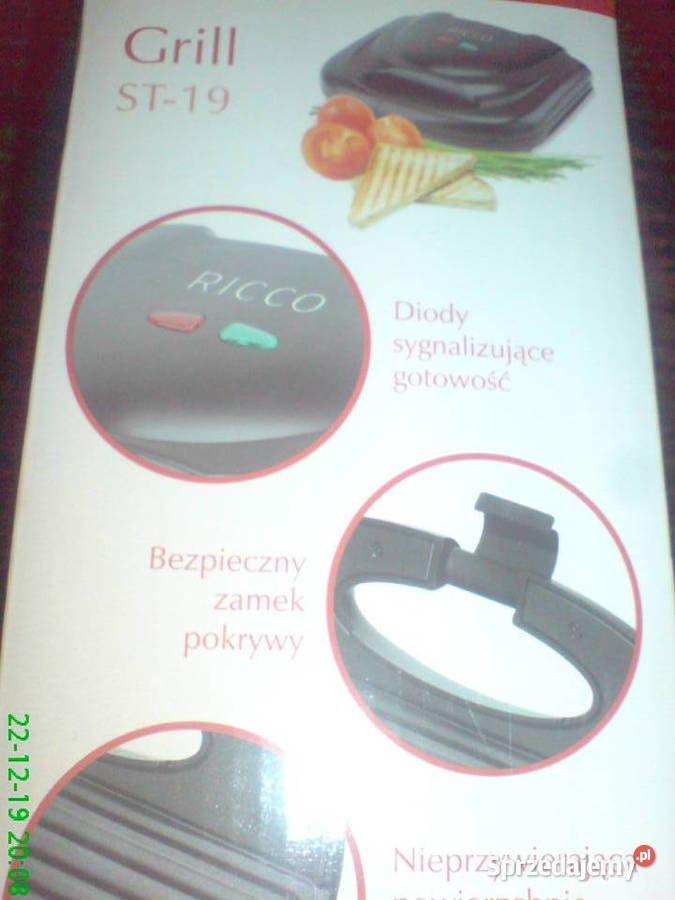 Grill elektryczny RICCO nowy AGD drobne łódzkie