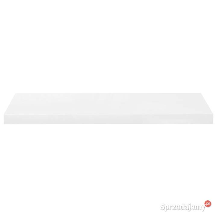 Półka ścienna wysoki połysk biała 80x235x38 MDF Warszawa