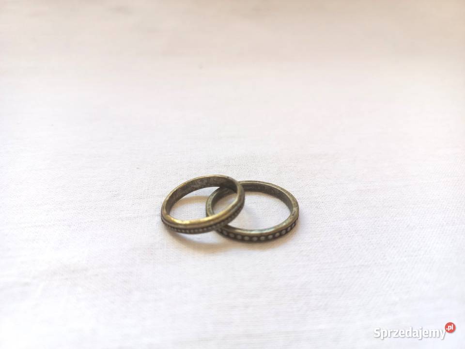 Pierścionki ozdobne Obrączki metal Unisex kpl9 Białystok