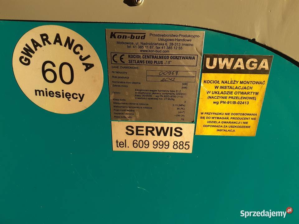 Piec ekogroszek Setlans ekoplus 25kw części Piotrków Trybunalski