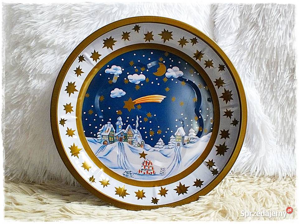 Dekoracyjny malowany półmisek Święta Bożego Żary sprzedam