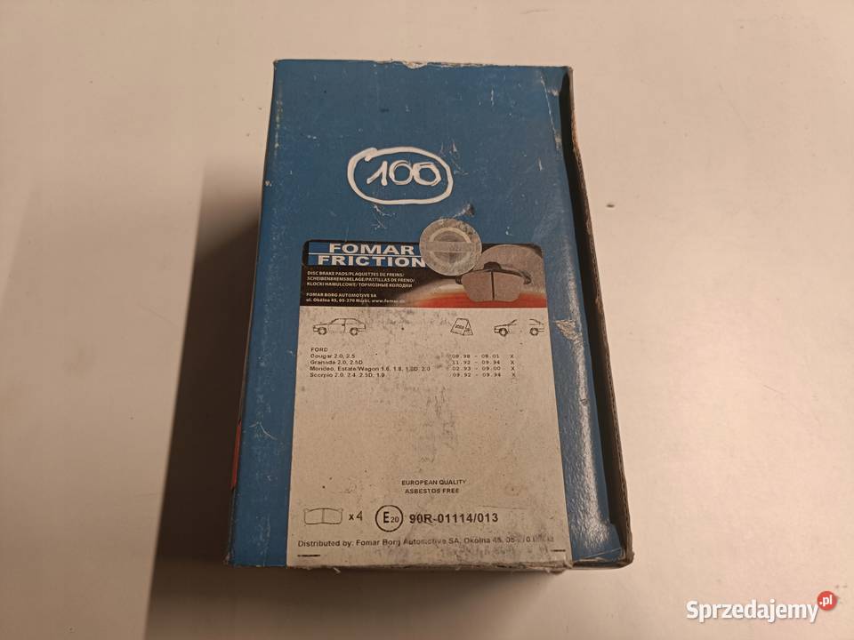 KLOCKI HAMULCOWE Ford Mondeo MK2 Cougar PRZEDNIE Rudka sprzedam