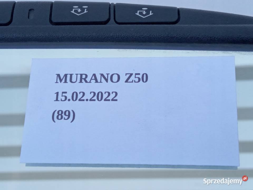 LUSTERKO WSTECZNE WEWNĘTRZNE NISSAN MURANO Z50 Nowy Tomyśl
