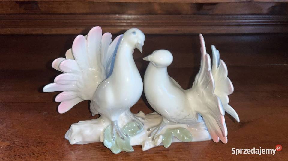 Para gołąbków Figurka z porcelany Grafenthal Gdańsk
