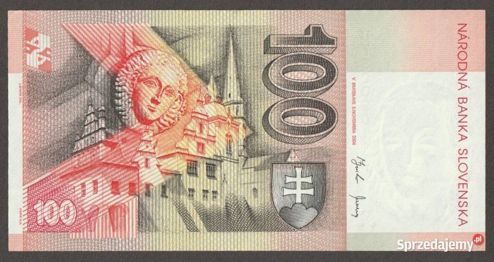 SŁOWACJA 100 KORON 2004 STAN 2 łódzkie Łódź