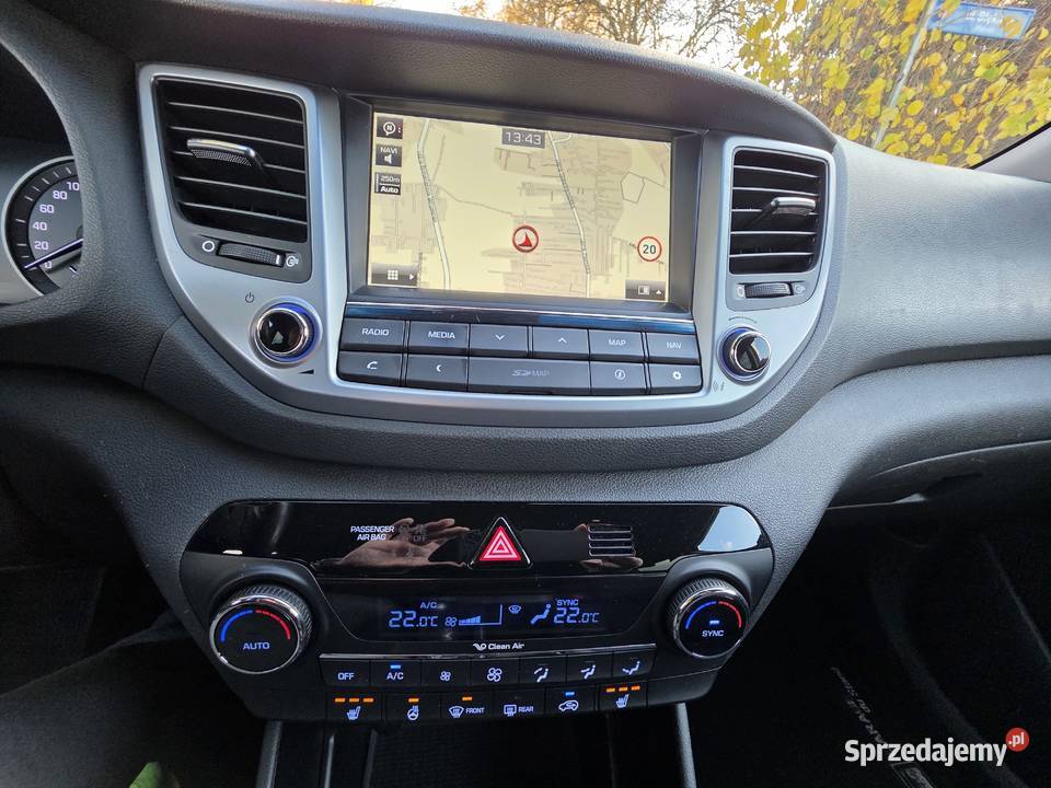 Hyundai Tucson 16T 4x4 automat full bezwypadkowy grafitowy lubelskie Lublin
