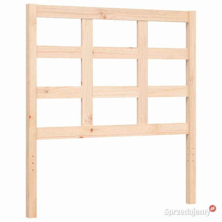 Rama łóżka z wezgłowiem lite drewno 90x200 205cm Warszawa