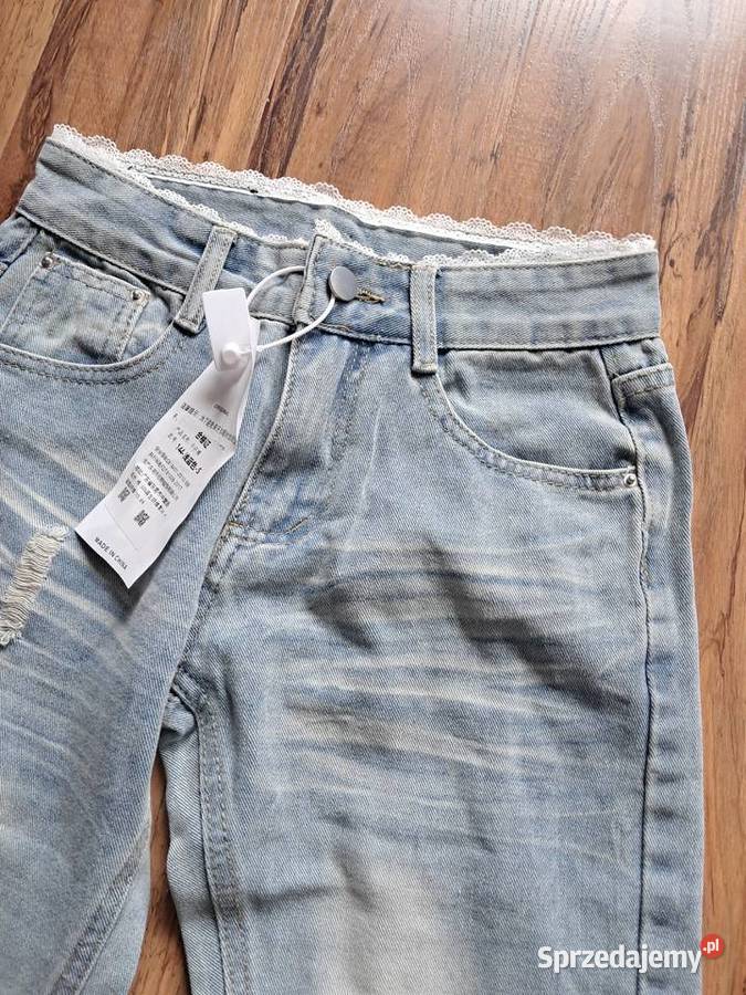 nowe spodnie w rozmiarze S szerokość w pasie 31 sprzedam