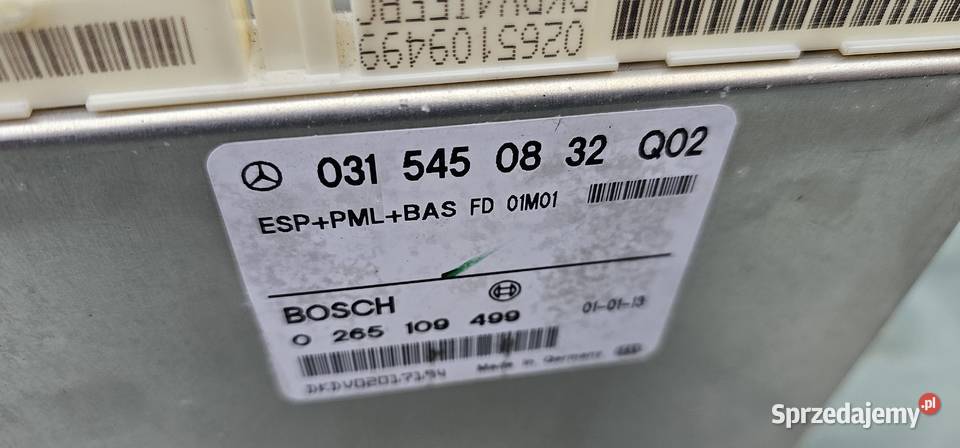 Sterownik esp mercedes w210 0315450832 Zbąszyń