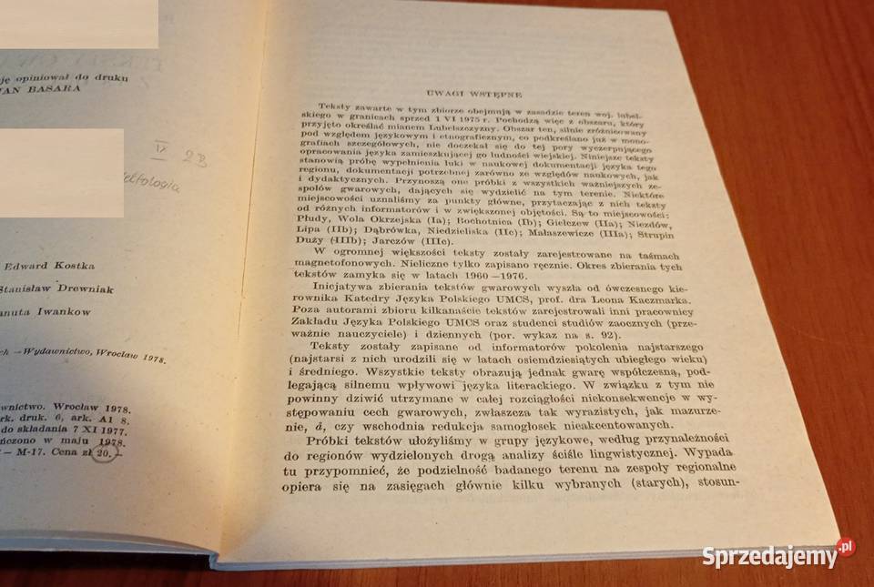 Teksty gwarowe z Lubelszczyzny Jerzy Bartmiński Gdańsk