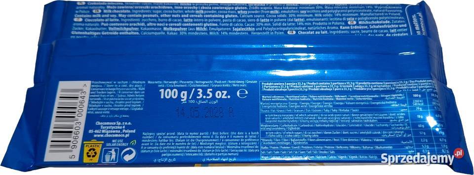 Chocoyoco Czekolada mleczna 100g Chocomoco Czeladź sprzedam