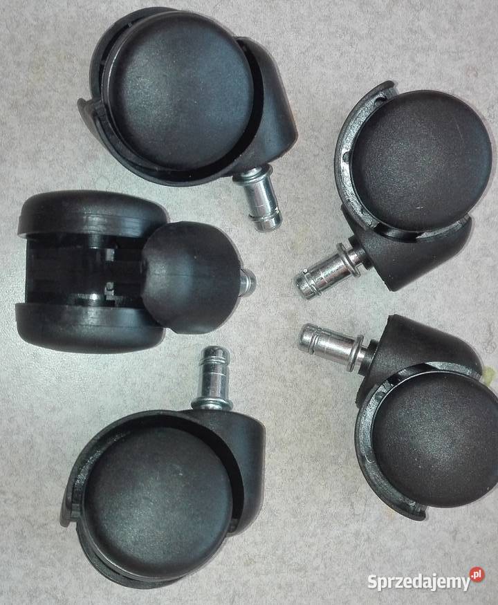 Kółka plastikowe trzpień F 11 mm do foteli
