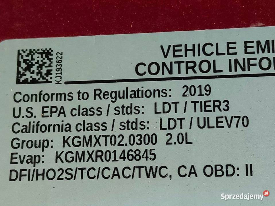 Oryginalna Maska Pokrywa Silnika Chevroler Pleszew
