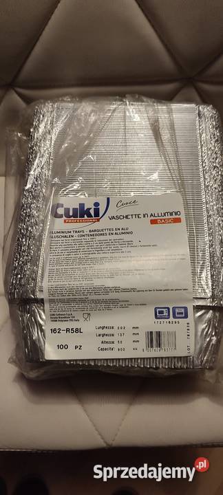 Foremki aluminiowe 900 ml pokrywki inny kolor Warszawa