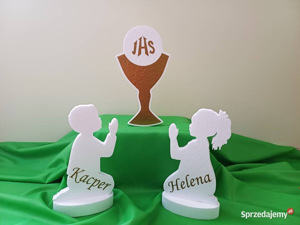 Sylwetka dzieci dekoracja Pierwsza Komunia Dobrzyca sprzedam