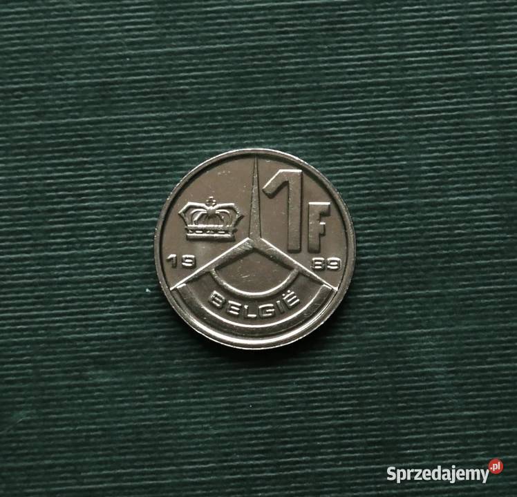 BELGIA 1 frank 1989r Napis holendersku BELGI śląskie Gliwice sprzedam