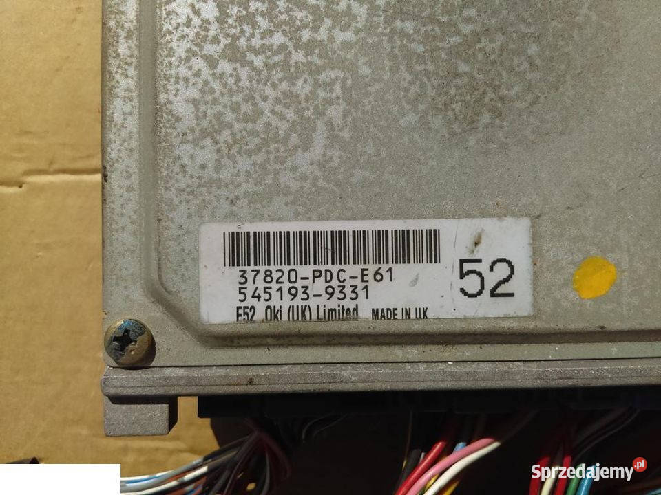 HONDA ACCORD VI 20 KOMPUTER SILNIKA osobowe Kozubszczyzna