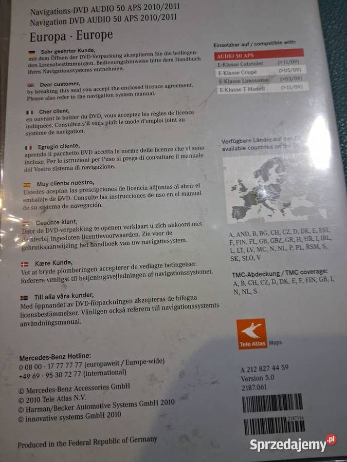 Nawigacja DVD Europa dolnośląskie Kamienna Góra