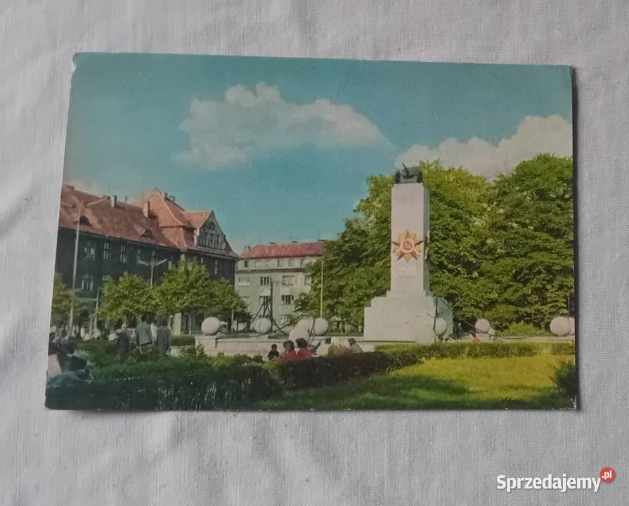 Pocztówka z CCCP Kłajpeda Litwa Pomnik Sława Koźminek