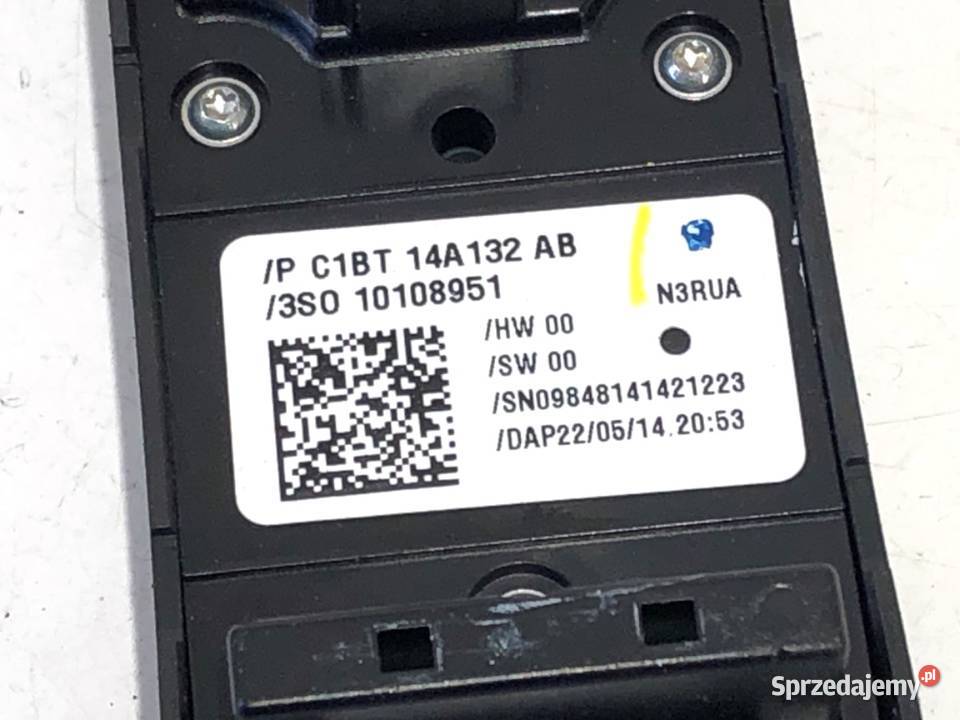 PRZEŁĄCZNIK SZYB FORD FIESTA MK7 C1BT14A132AB Wyposażenie wnętrza