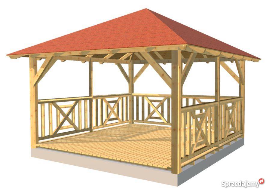 Altana Altanka ogrodowa Wiata drewniana