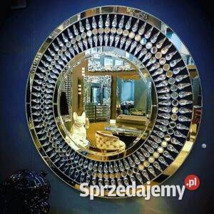 Lustro okrągłe z kryształkami Venus Glamour Golkowice
