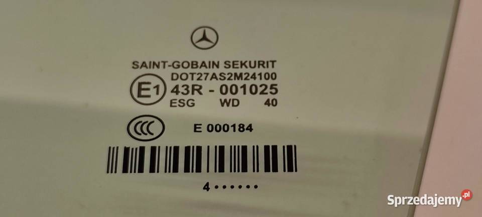 MERCEDES W211 SZYBA DRZWI LEWY PRZÓD A2117250110