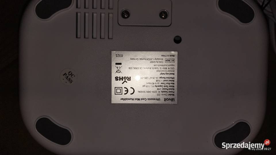 nawilżacz powietrza Levoit Classic 200 Poznań sprzedam