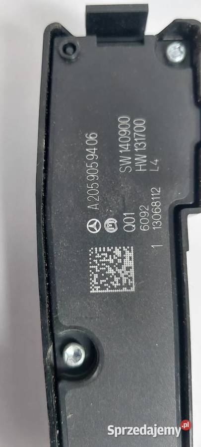 Panel włącznik MERCEDES W205 A2059059406 osobowe Szczecin