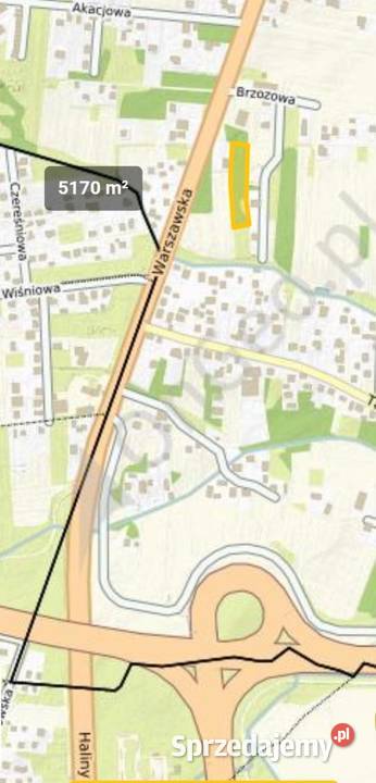 Działka 52 ar 33140 Brzozówka gmina Lisia Góra 162m