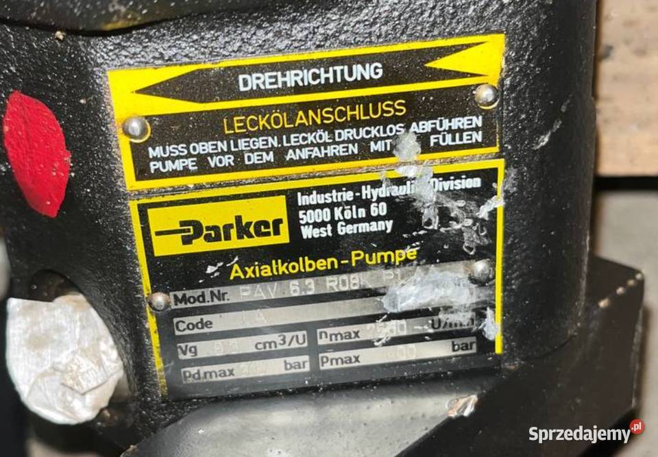 Parker PAV 63R08KP1AA Pompa hydrauliczna do Poznań