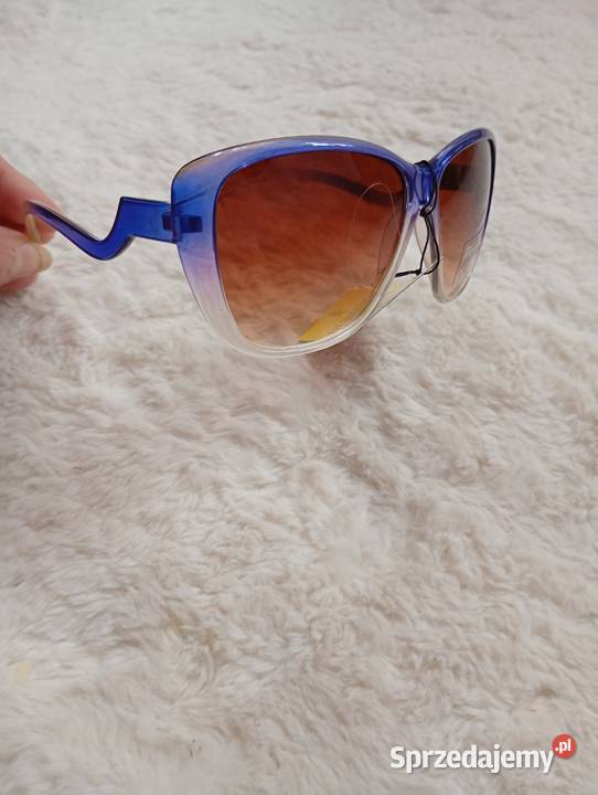 Transparentno niebieskie okulary Filtr UV-400 kat. 3  Kraków
