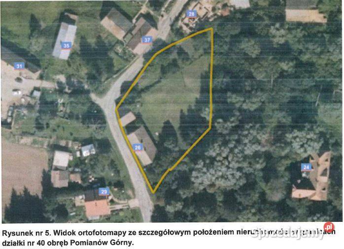 Syndyk sprzeda siedlisko dom i budynki Pomianów Górny