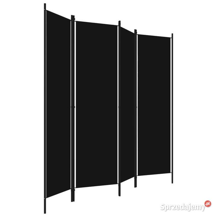 Parawan 4panelowy czarny 200 x 180 WM320722 Warszawa sprzedam