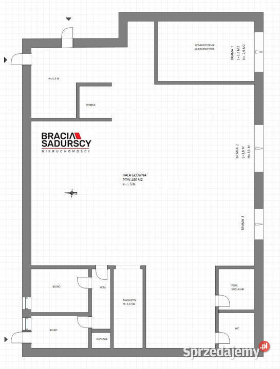 Lokal Proszowice Nowa 450m2 przemysłowy