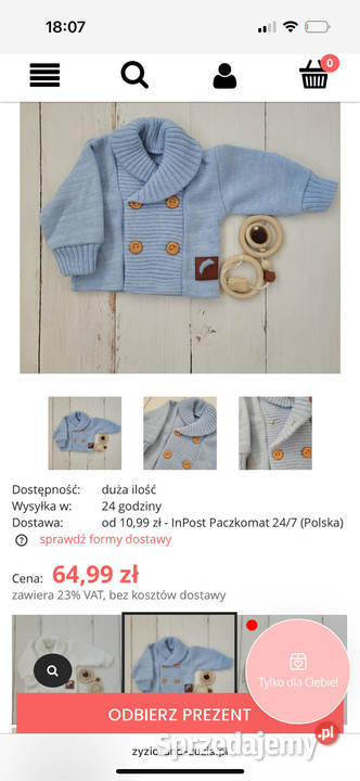 Komplet do chrztu chłopca zimowy Radom