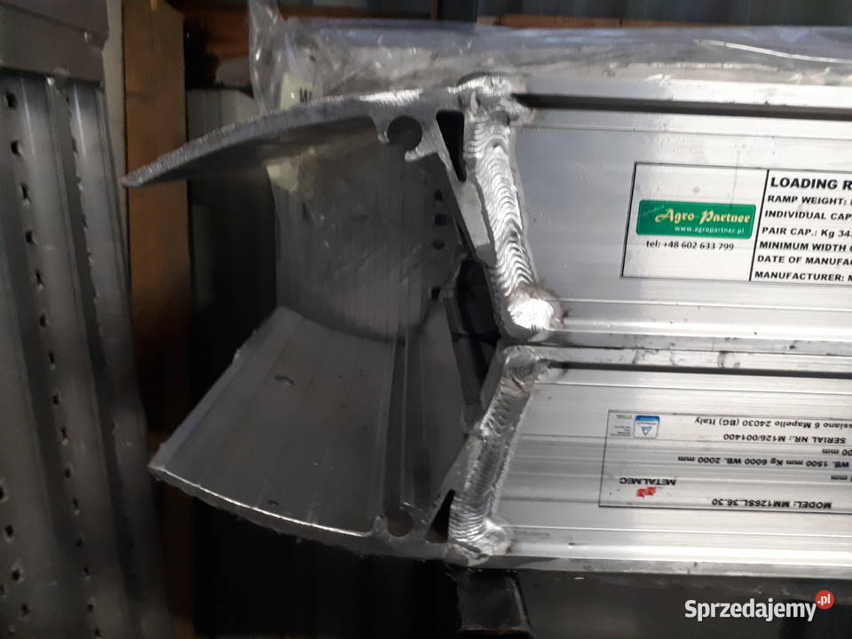 Najazdy aluminiowe 6 ton 3 m TUV Metalmec Włochy Głogoczów
