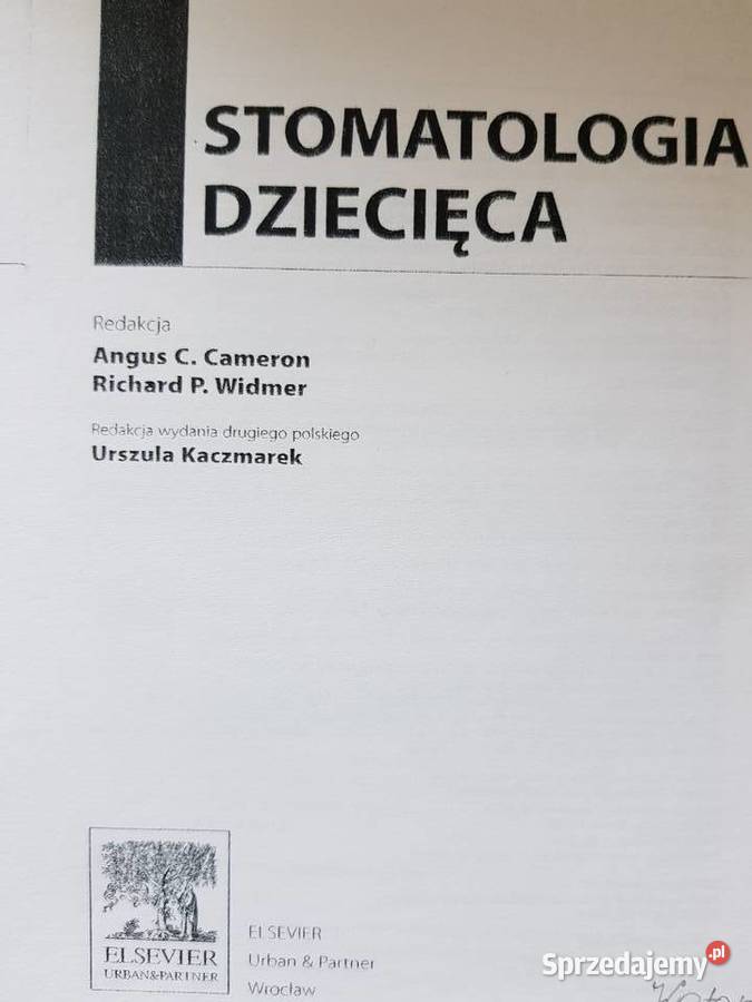 Stomatologia dziecięca Cameron Angus C Widmer Kielce