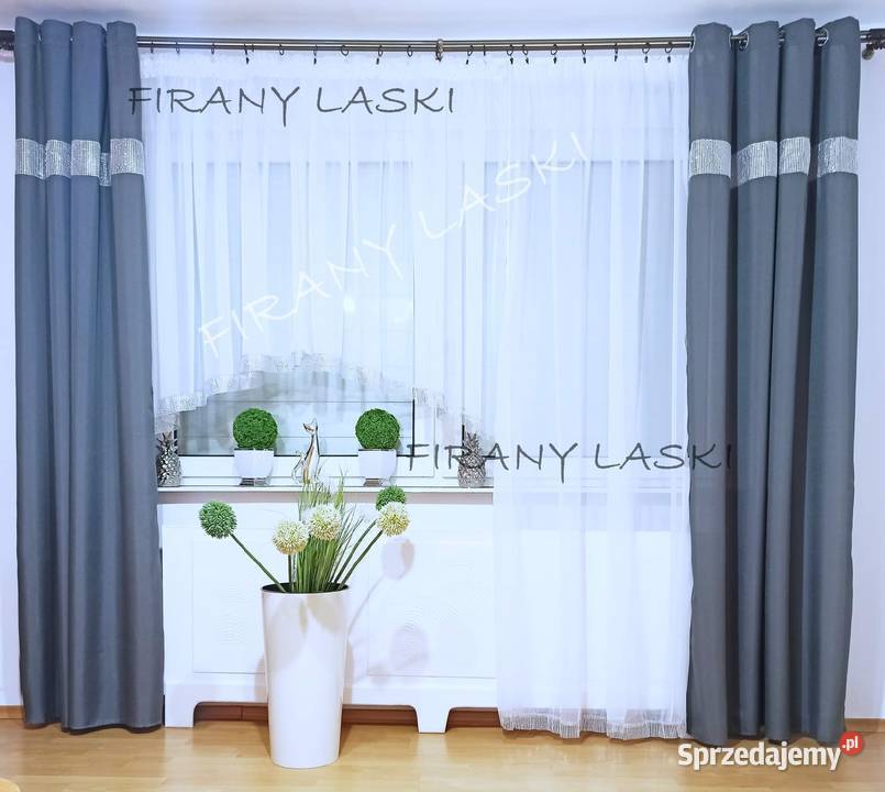 Firana balkonowa firany Firanki gotowe cyrkonie Dom i Ogród Olkusz