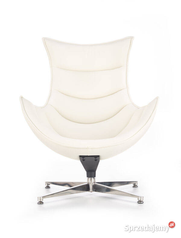 Nowoczesny fotel wypoczynkowy Lord biały Fotele i krzesła obrotowe Golkowice