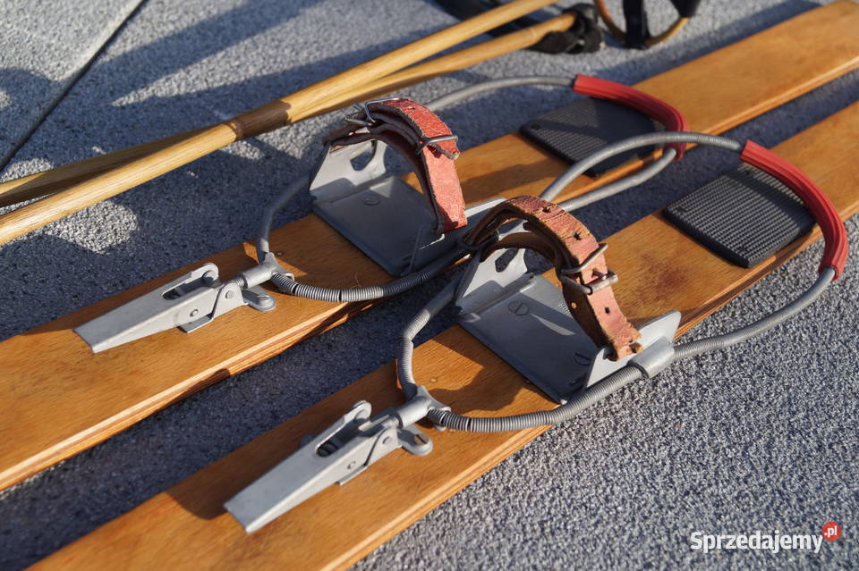 Stare narty dziecięce 100 kijki w komplecie podkarpackie Pruchnik